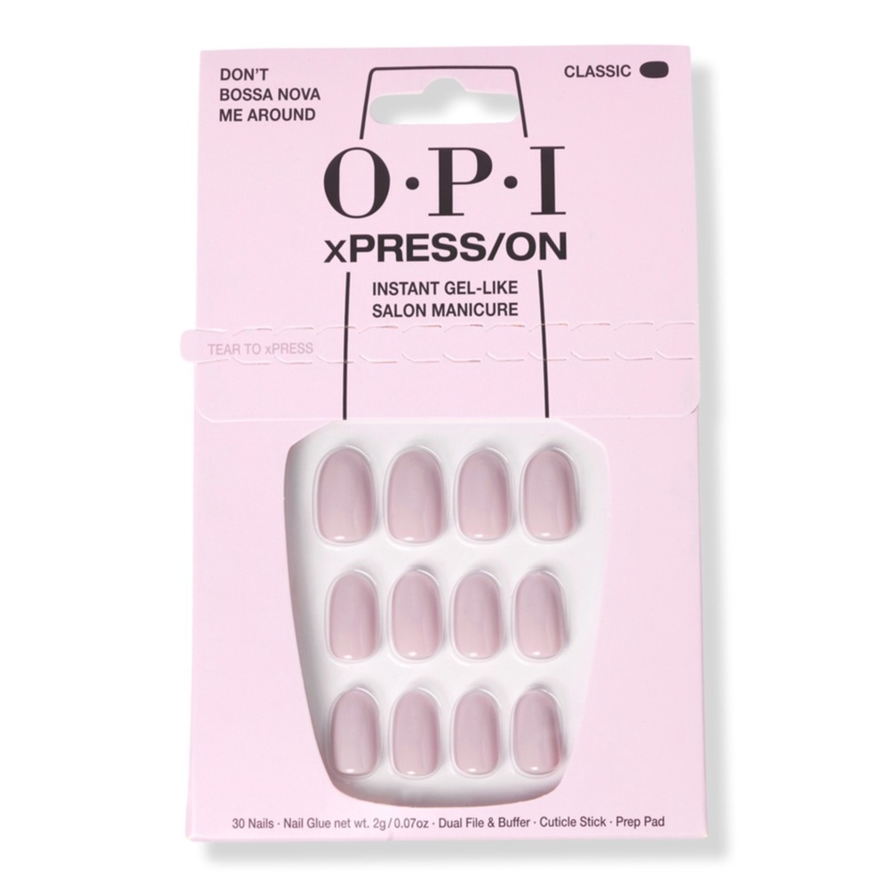 OPI xPRESS/On Short Solid Press On Nails in Don’t Bossa Nova Me Around